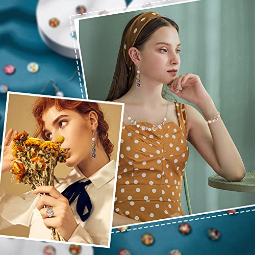 100pcs 12mm Flower Printed Glass Cabochons