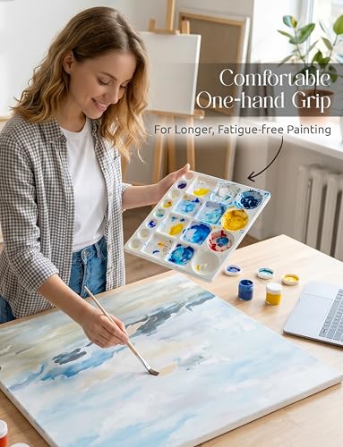 20 Well Plastic Paint Palette (2 Count)