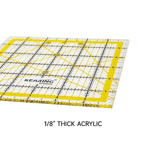 6"x6" Non Slip Quilting Ruler