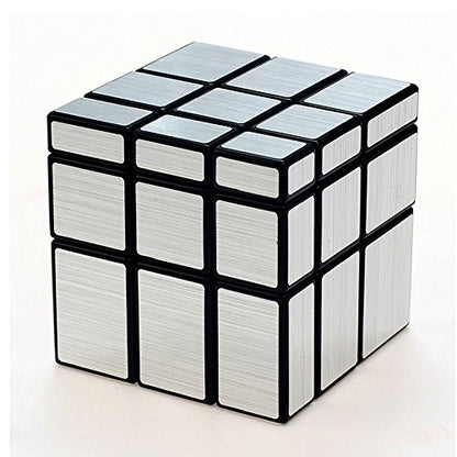 Mirror Speed Cube 3x3 Magic Cube Puzzle Brain Teaser Game Silver
