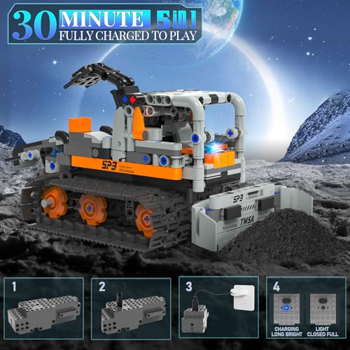 5in1 STEM Robot Building Kit for Kids 6 (688 Count)