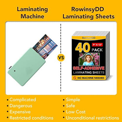 40 PCS Self Laminating Sheets (40 Count)