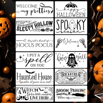 Halloween Stencils for Door Mats Halloween Doormat Stencils (12 Count)