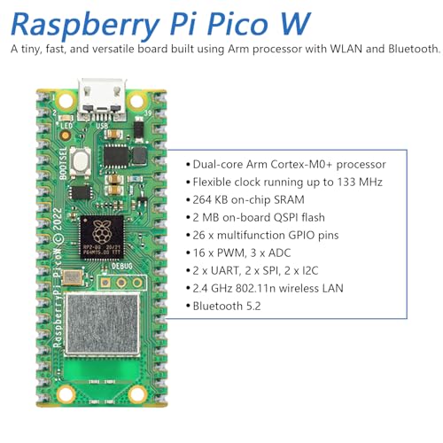 Omni Wheel Car Kit for Raspberry Pi Pico W