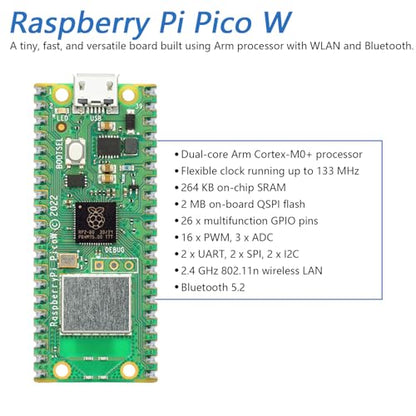 Omni Wheel Car Kit for Raspberry Pi Pico W