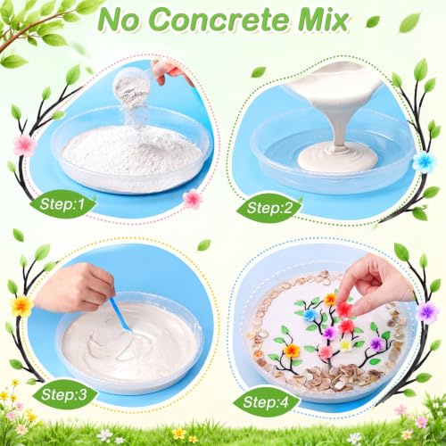 12 Kit DIY Stepping Stone Mold 10 Inch for Garden (12 Count)