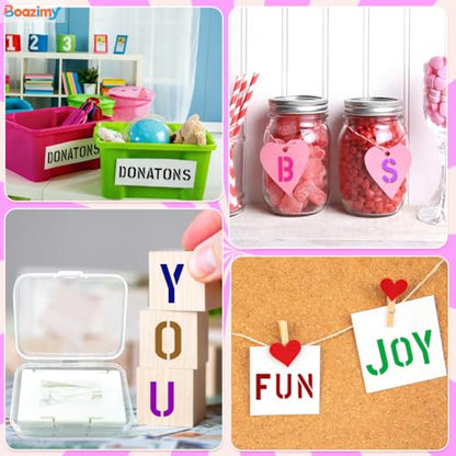 1.5 Inch 42 Pcs Reusable Letter Number Symbol Stencils