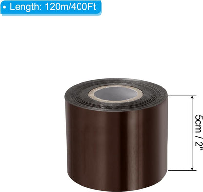 PATIKIL 2"x400Ft Hot Stamping Foil Paper, Heat Transfer Hot Stamping Paper Foil Roll for Leather DIY Logo Decor Craft Gift Package Scrapbook Card, Brown