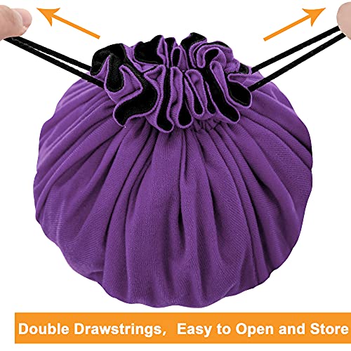 Large Dice Bag with Pockets Big Capacity Dice Bag Drawstring Pouch