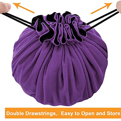 Large Dice Bag with Pockets Big Capacity Dice Bag Drawstring Pouch