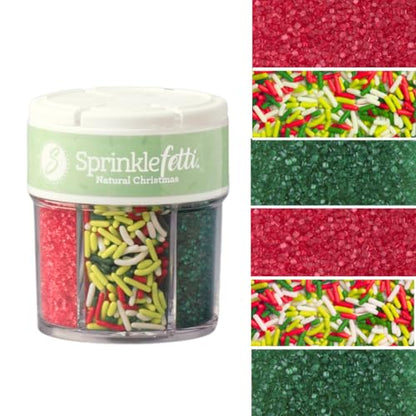 Sprinkles 6 Cell Edible Sprinkle Mix Jimmies Perfect for Cake Decorations Baking Ice Cream Cookies Cupcake Topper (2.75 Ounce)