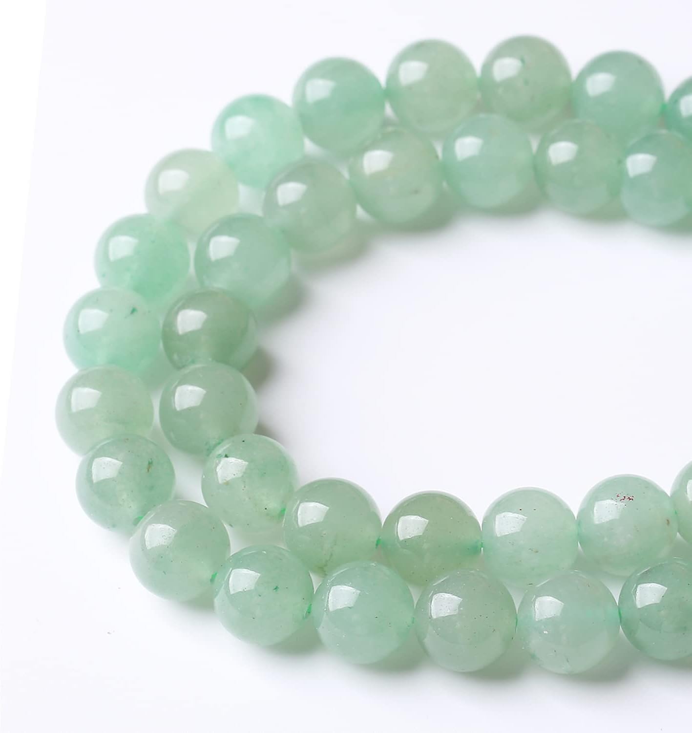 32PCS 12MM Natural Green Aventurine Stone Beads Energy Healing Beads for DIY Jewelry Bracelet Necklace Making for Jewelry Making15Inch…
