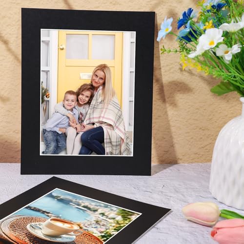 15 Pack 8x10 Picture Mats for 5x7 Photos (15 Count)
