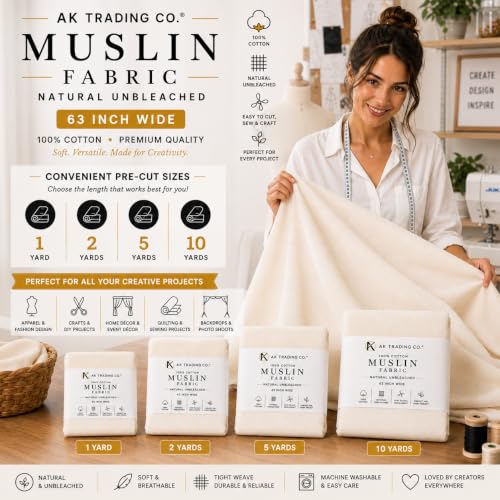 Muslin Fabric (157.5 Sq Ft)