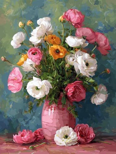 14 ct Counted Cross Stitch Kits for Adults Flowers Cross Stitch Patterns Stamped Printed Cross Stitch Kits