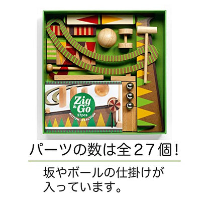 Zig & Go Wooden Domino Race Construction Set