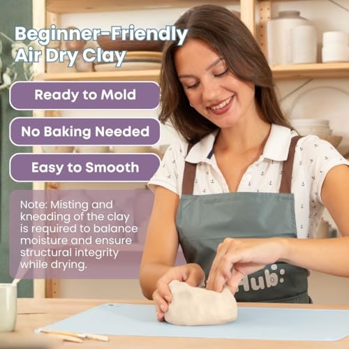 Air Dry Clay Pottery Kit for Adults Beginner