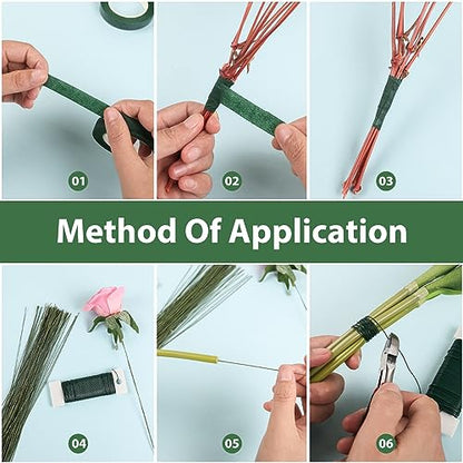 Floral Arrangement Kit with Green Floral Tape and Wire