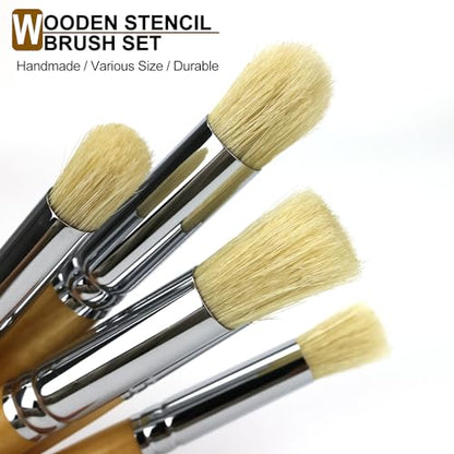 Stencil Brush Set (6 Count)