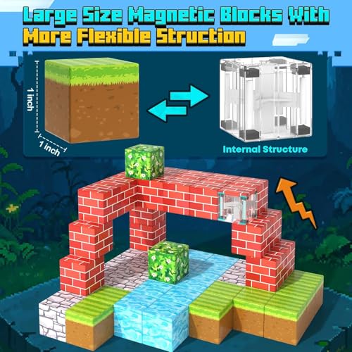 100PCS Magnetic Blocks Forest World