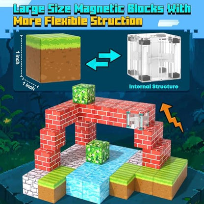 100PCS Magnetic Blocks Forest World