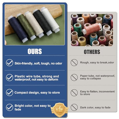 8 Rolls Sewing Thread 200 Yards Each Roll Thread for Sewing Machine (1600 Foot)