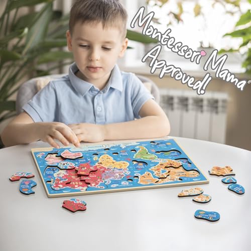 World Map Wooden Puzzle