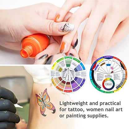 3 Pieces Artist Color Mixing Guides Wheel (2.2928 Ounce)