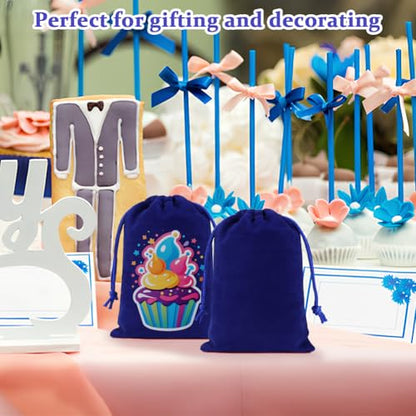 20pcs Velvet Bags with Drawstring (20 Count)