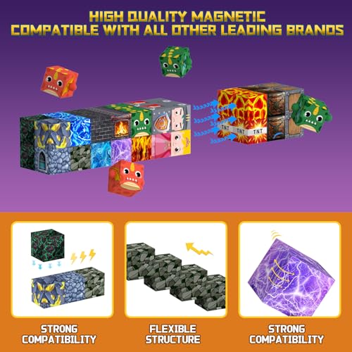 100PCS Magnetic Blocks