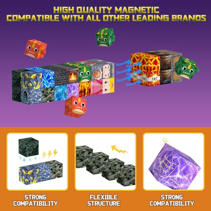 100PCS Magnetic Blocks