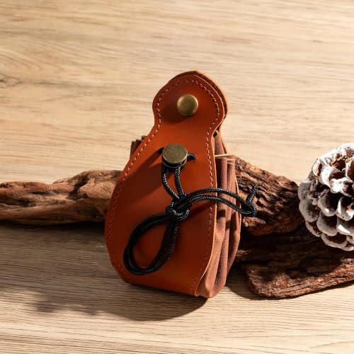 Brown Drawstring Dice Bag and Rolling Tray