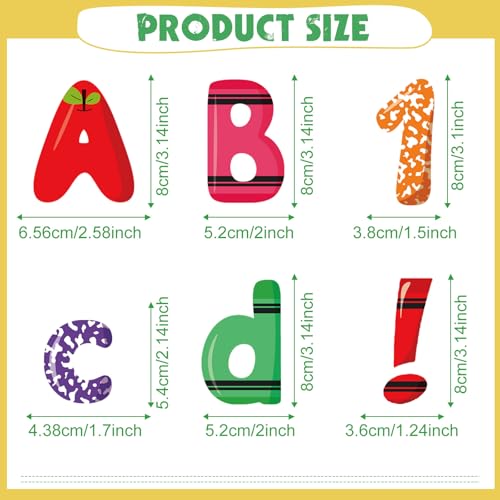 221 Pcs Back to School Bulletin Board Letters for Classroom (221 Count)