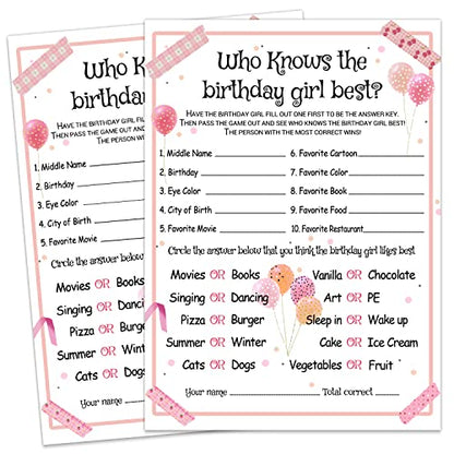 Who Knows the Birthday Girl Best