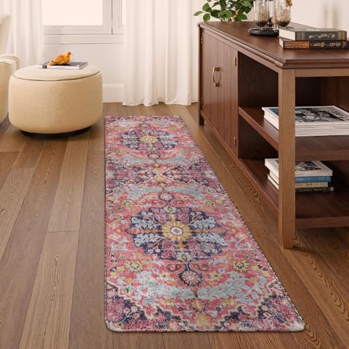 Reine Bohemian Floral Medallion Runner Rug