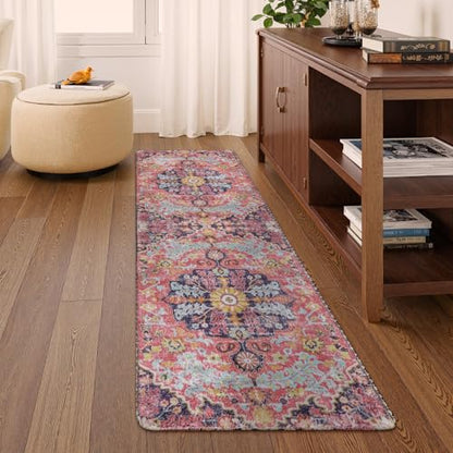 Reine Bohemian Floral Medallion Runner Rug