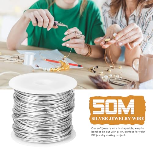 164FT 22 Gauge Craft Wire Jewelry Wire Copper Metal Wire for Jewelry Making (164 Foot)