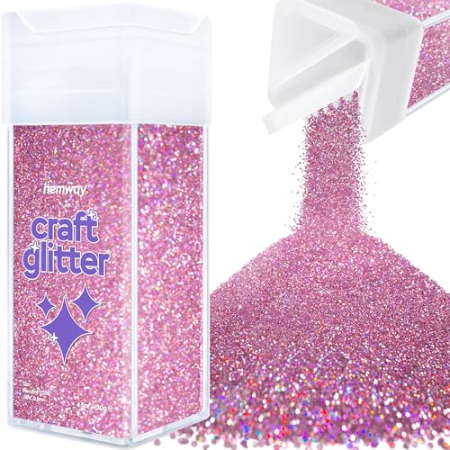 Craft Glitter Shaker Pink Holographic 130g Microfine (3.8 Ounce)