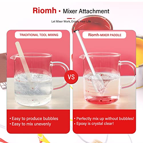 4 Pcs Resin Mixer Paddles for Resin Drill