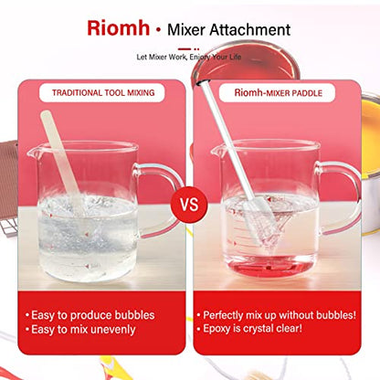 4 Pcs Resin Mixer Paddles for Resin Drill