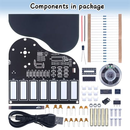 7 Key Electronic Piano Soldering Practice Kit for Teens & Students