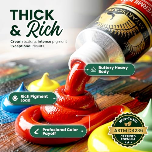 Heavy Body Acrylic Paint Set (19.4769 Fl Oz)