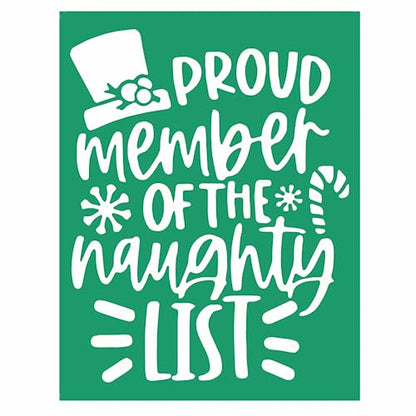 Silk Screen Christmas Quotes Reusable Self
