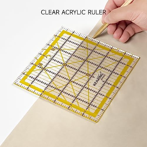 6"x6" Non Slip Quilting Ruler