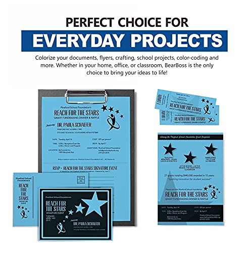 Blue Navy Colored Cardstock Thick Paper 50 Sheets (50 Count)