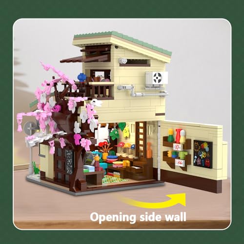Japanese Style Cat Grocery Store House Building Set