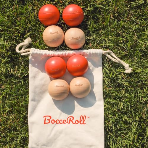 Yard Game Modern Bocce Ball Set with Ramp & Targets