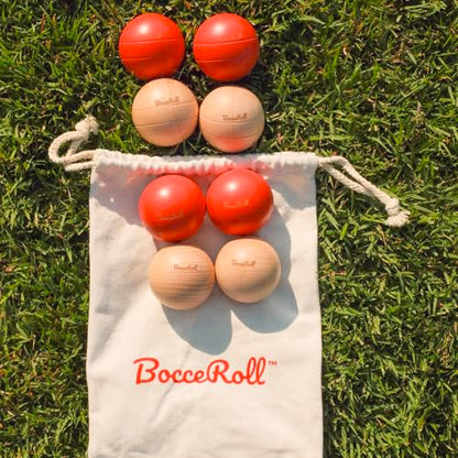 Yard Game Modern Bocce Ball Set with Ramp & Targets