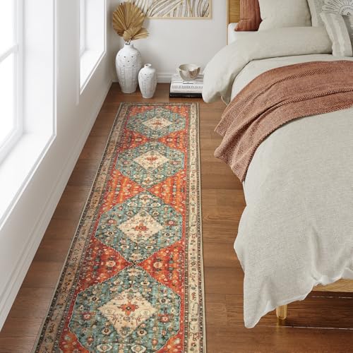 Felice Boho Tribal Runner Rugs with Rubber Backing