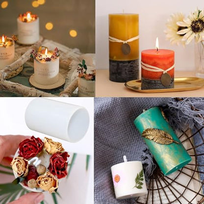 4 Pack Round Candle Resin & Chocolate Silicone Mold